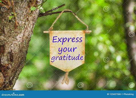 Express your gratitude: