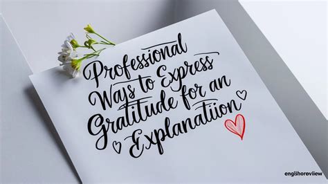 Expressing gratitude and professionalism