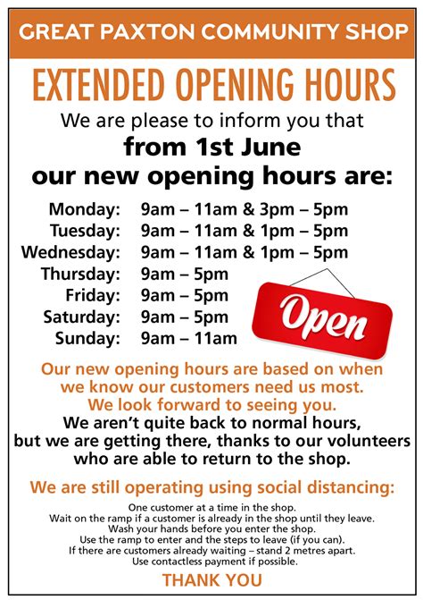 Extended Opening Hours: Catering to Diverse Schedules