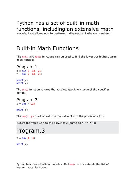 Extensive Library of Built-In Functions: