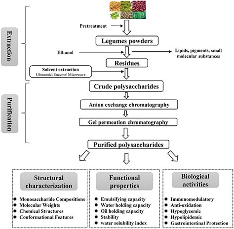 Extraction and purification of raw materials: