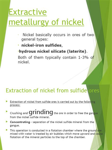 Extractive Metallurgy of Nickel Doc