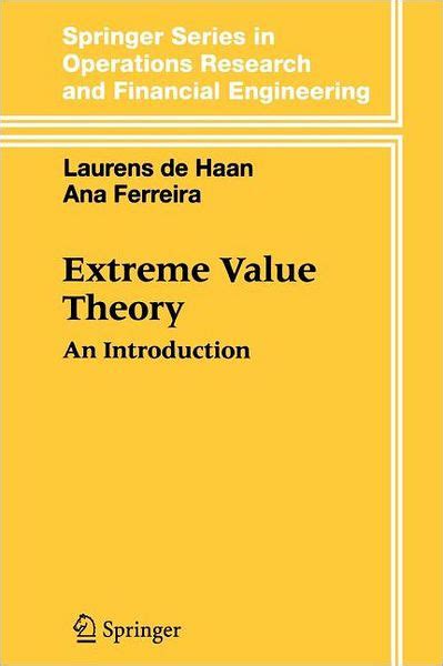 Extreme Value Theory An Introduction 1st Edition Reader