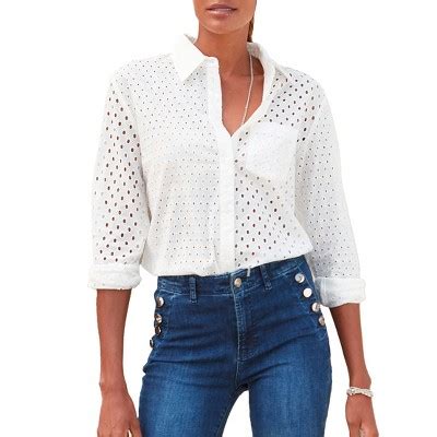 Eyelet Button Down Shirts: A Style Essential for Every Wardrobe