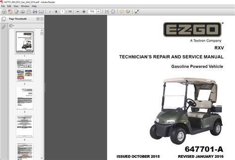 Ezgo Rxv Service Manual Ebook Epub