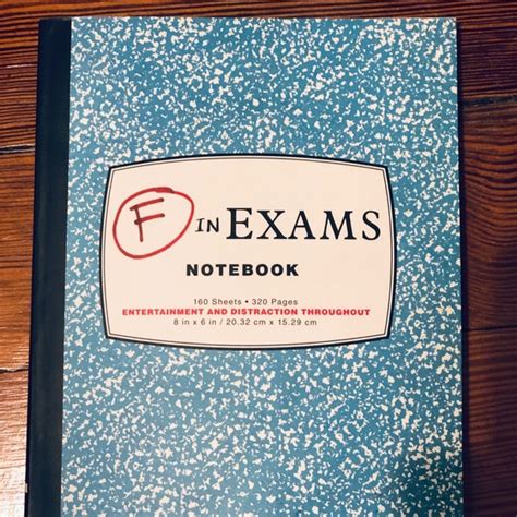 F in Exams Notebook Kindle Editon