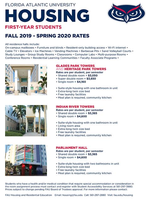 FAU Housing Rates: A Comprehensive Guide for Students