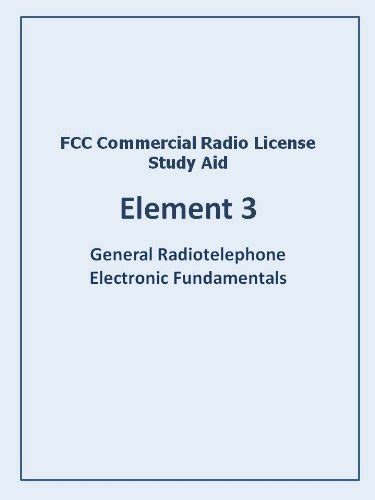 FCC Commercial Radio License Exam ELEMENT 1 Study Aid Epub