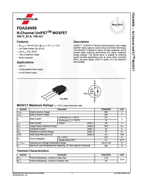 FDA24N50: The 24,500 Volt MOSFET That's Changing the Game