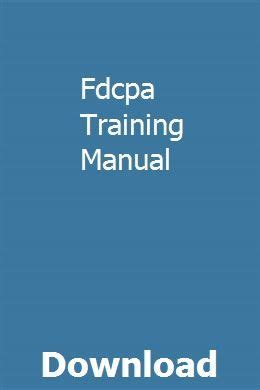 FDCPA TRAINING MANUAL Ebook Reader