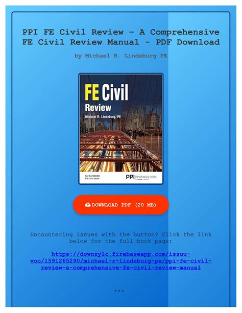 FE CIVIL REVIEW MANUAL PDF Ebook PDF