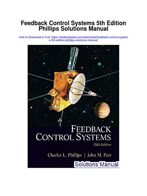 FEEDBACK CONTROL SYSTEMS PHILLIPS SOLUTION MANUAL DOWNLOAD Ebook Epub