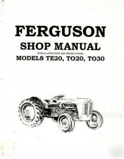 FERGUSON TE20 PARTS MANUAL PDF Ebook Kindle Editon