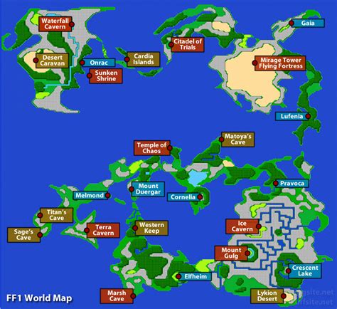 FF1 Map: A Comprehensive Guide to the World of Final Fantasy