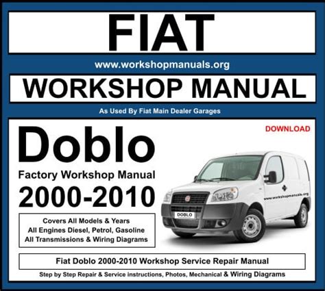 FIAT DOBLO REPAIR MANUAL FREE DOWNLOAD PDF Ebook Ebook Kindle Editon