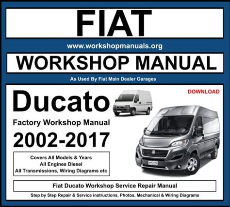 FIAT DUCATO 28 JTD WORKSHOP MANUAL Ebook Doc