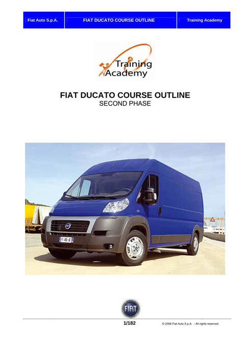 FIAT DUCATO COURSE OUTLINE PDF Reader