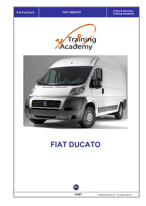 FIAT DUCATO COURSE OUTLINE PDF Reader