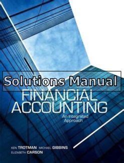 FINANCIAL ACCOUNTING AN INTEGRATED APPROACH 5TH SOLUTIONS Ebook Epub