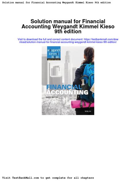 FINANCIAL ACCOUNTING WEYGANDT 9TH EDITION SOLUTIONS MANUAL Ebook Kindle Editon