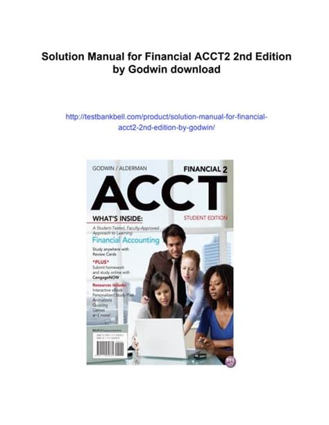 FINANCIAL ACCT INSTRUCTOR MANUAL 2010 GODWIN Ebook PDF