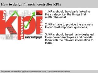 FINANCIAL CONTROLLER KPI EXAMPLES Ebook Doc