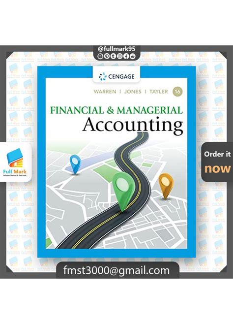 FINANCIAL MANAGERIAL ACCOUNTING 16TH EDITION SOLUTIONS MANUAL Ebook Epub