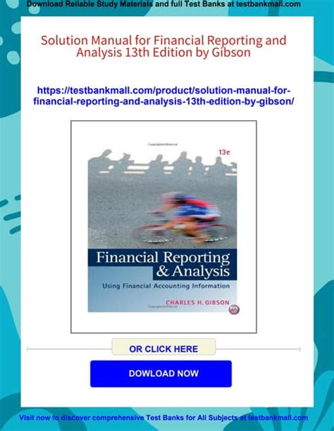 FINANCIAL REPORTING AND ANALYSIS GIBSON 13TH EDITION Ebook Epub