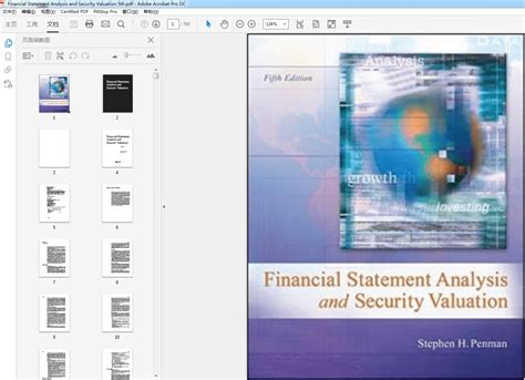 FINANCIAL STATEMENT ANALYSIS AND SECURITY VALUATION 5TH EDITION SOLUTIONS Ebook Kindle Editon