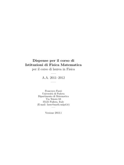 FISICA MATEMATICA A PDF book PDF Epub