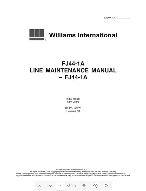 FJ44 MAINTENANCE MANUAL Ebook Kindle Editon