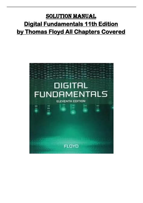 FLOYD DIGITAL FUNDAMENTALS SOLUTION MANUAL Ebook Doc