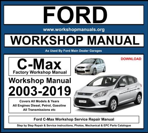 FORD C MAX OWNERS WORKSHOP MANUAL Ebook Kindle Editon