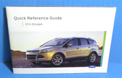 FORD ESCAPE OWNERS MANUAL 2014 Ebook Doc