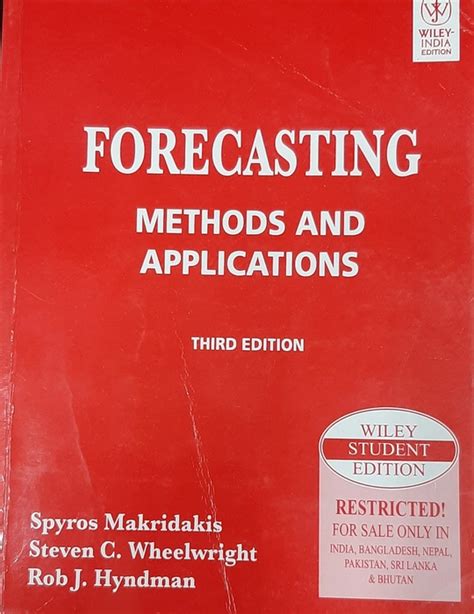 FORECASTING METHODS AND APPLICATIONS 3RD EDITION Ebook Doc