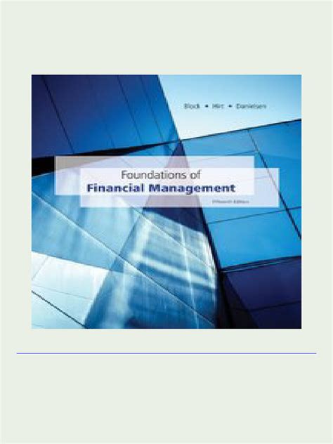 FOUNDATIONS OF FINANCIAL MANAGEMENT 15TH ANSWERS Ebook Reader