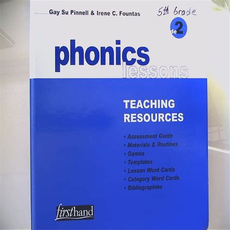 FOUNTAS AND PINNELL PHONICS LESSONS GRADE 2 Ebook Doc