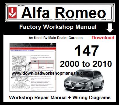 FREE ALFA ROMEO 147 SERVICE MANUAL PDF Ebook Kindle Editon