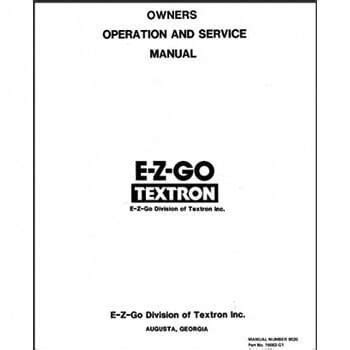 FREE EZ GO MARATHON SERVICE MANUAL Ebook Kindle Editon