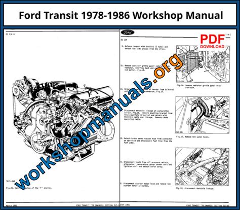 FREE PDF FORD TRANSIT WORKSHOP MANUAL Ebook PDF