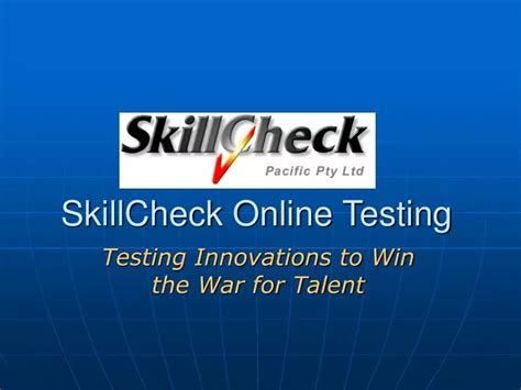 FREE SKILLCHECK TESTING Ebook Epub