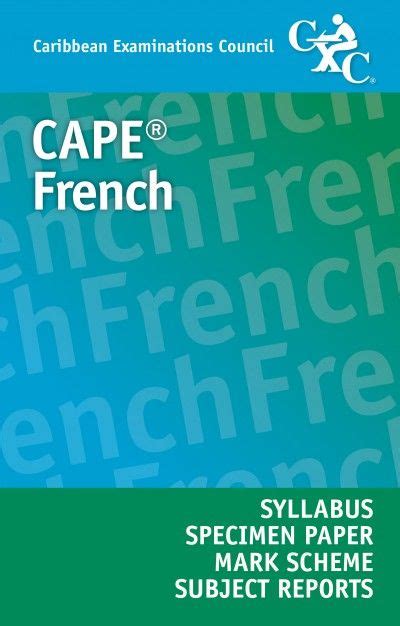 FRENCH CAPE PAST PAPERS AND ANSWERS Ebook Epub