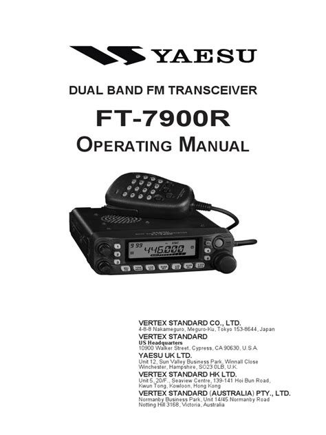 FT 7900 SERVICE MANUAL Ebook Doc