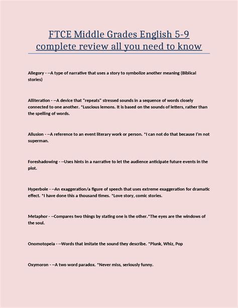 FTCE ENGLISH ESSAY EXAMPLES Ebook Doc