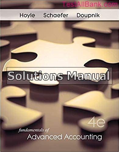 FUNDAMENTALS OF ADVANCED ACCOUNTING 4TH EDITION SOLUTIONS ..  Ebook Doc