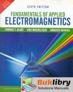 FUNDAMENTALS OF APPLIED ELECTROMAGNETICS 6TH EDITION SOLUTIONS MANUAL Ebook Kindle Editon