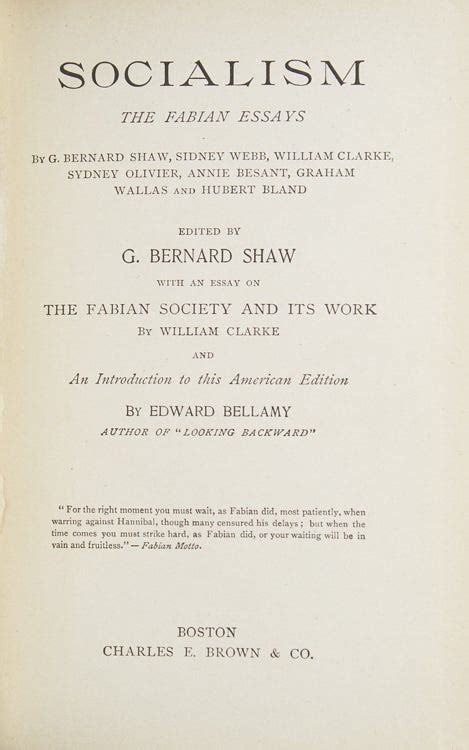 Fabian Essays in Socialism By G Bernard Shaw Edited By G Bernard Shaw Doc