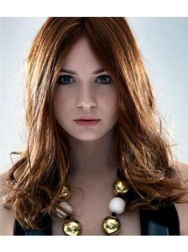 Fabulous Layered Brown Shoulder Length Karen Gillan Wigs