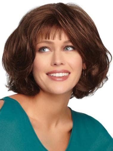 Fabulous Monofilament Wavy Chin Length Wigs For Cancer