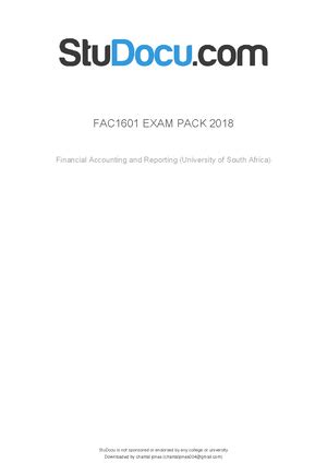 Fac1601 Exam Papers Solutions Kindle Editon